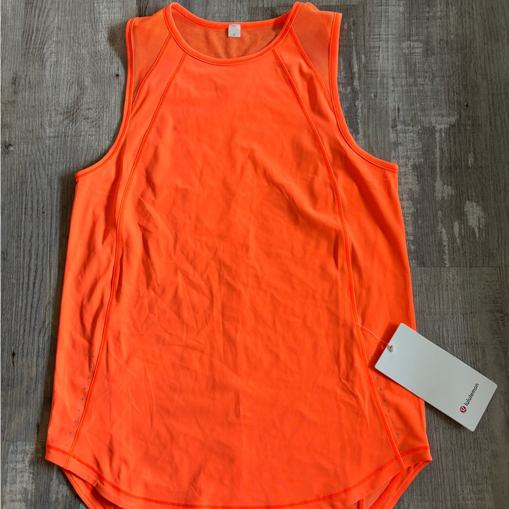 BRAND NEW!!  lululemon athletica Vibrant Orange Tank Top